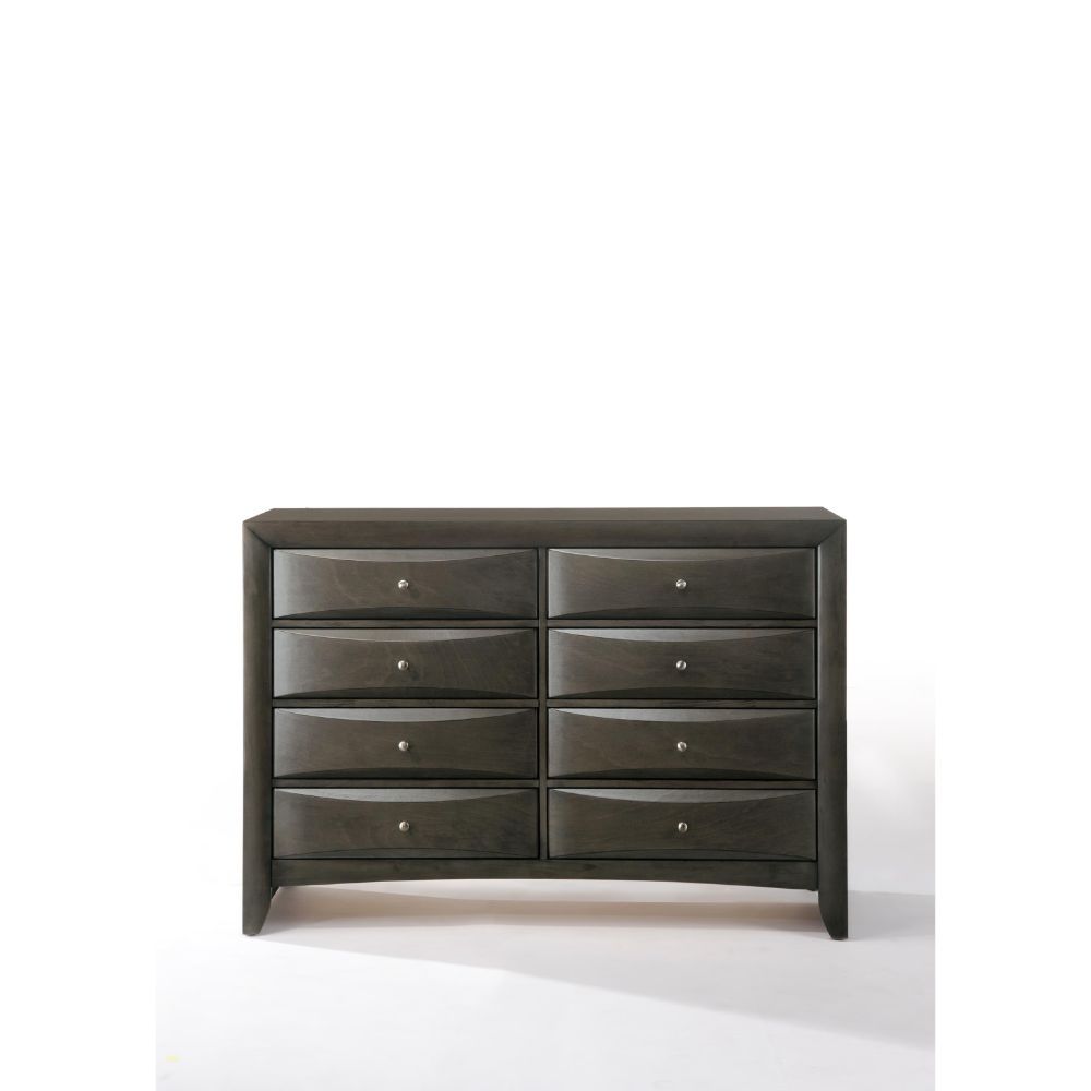 8 Drw Drawer: GLIDE Center Metal, DOVETAIL English Front & Back, FELT-LINED NOT Included (Inside Drawer Unfinished), Hardware: Single Pull Knob Construction: Top Okume Veneer w/Chipboard, Frame w/Wood (Rbw), Drawer Box and Pack Panel w/MDF ASTM F2057 - 17