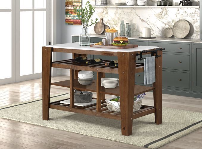 KD, Table Top Thickness: 18mm<br/><br/><b>Product Features</b><ul><li>Case: 1Pc/1Ctn</li><li>Style: Transitional</li><li>Materials: Wood, Artificial Marble</li></ul><br/>