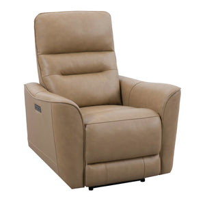 Meet the wall-hugging recliner Taylor, which is designed for space and convenience. It features a zero-gravity power recline and an adjustable power headrest made from durable top-grain leather. Taylor is built with sustainably sourced wood from a solar-p