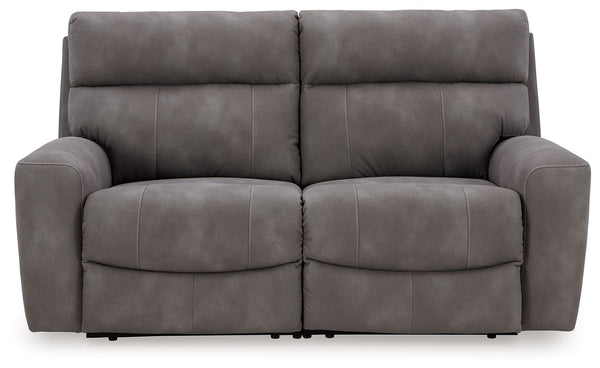 Stylish, adaptable and durable. Your living room is the central hub of your homeâ€”why settle for anything less? With this power reclining sectional loveseat, you can make everyday lounging effortless. A modular design gives you the flexibility to rearran