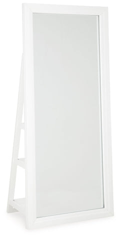 This floor mirror with storage makes on-the-go glam effortless. Complete outfits with accessories in an instantâ€”thanks to easy-to-access shelving on the back, you can keep all your favorites on hand. And sleek LED lighting around the frame makes last-mi