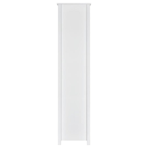 Dylan - 4-Shelf Storage Bookshelf - White High Gloss