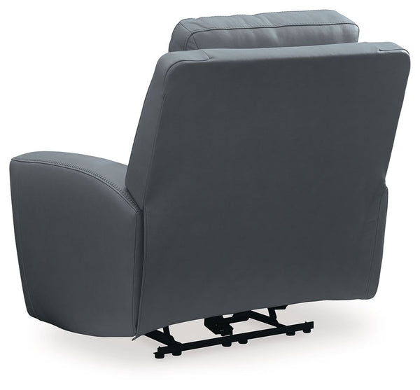 Mindanao - Steel - Power Recliner With Adj Headrest