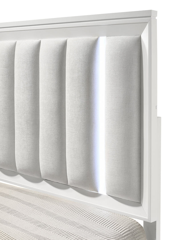 Cressida - Queen Bed With Slats - White