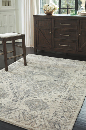 Precia - Gray / Cream - Large Rug