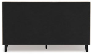 Cielden - Soft Gray - California King Upholstered Bed with Roll Slats