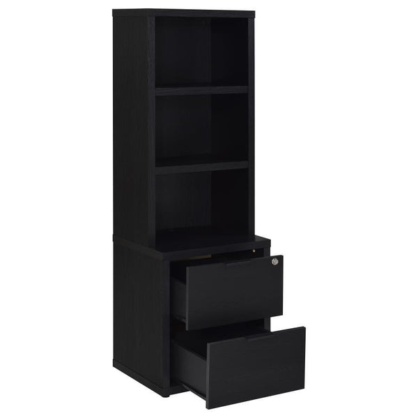  it offers a mix of display and hidden storage options. The top drawer includes a secure locking mechanis