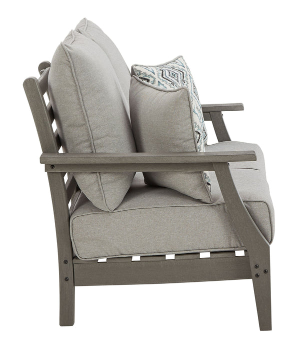 Visola - Gray - 4 Pc. - Outdoor Loveseat
