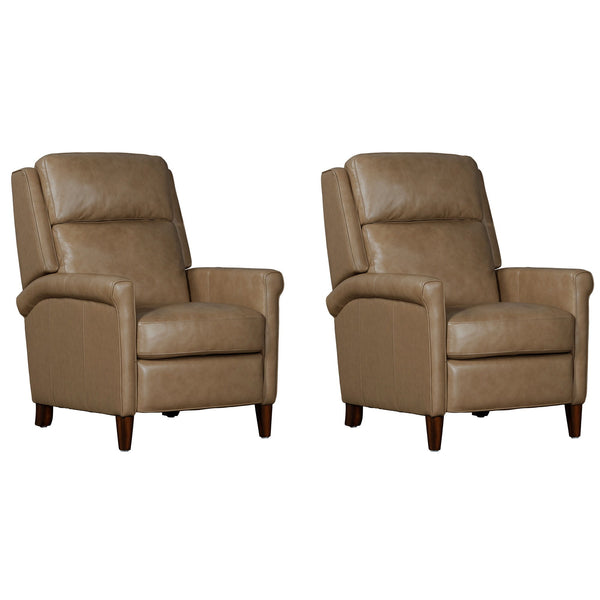 Meet the Northfield power recliner, where effortless relaxation meets sophisticated design. This power recliner is upholstered in soft leather with a custom match, ensuring both style and comfort. The key arm with detail welting adds a touch of elegance, 