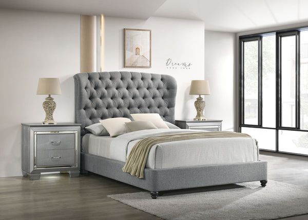 Linda - Queen Bed - Gray