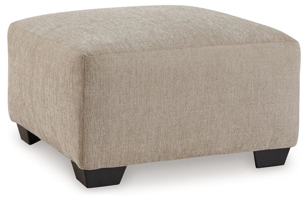 Whether you-'re relaxing solo or lounging with friends and family, this oversized accent ottoman offers plenty of space to kick back in style. Its contemporary silhouette expertly blends an on-trend aesthetic and everyday comfort. And the neutral hue pair