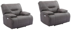 Take a seat and recline in seconds in this smooth and stylish Power Recliner. More than just beautiful, this innovative chair takes comfort to new heights with just the touch of a button. Offering effortless relaxation, it-'s sure to become your favorite 