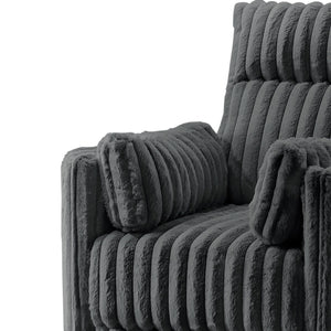 Embrace - Swivel Accent Chair - Charcoal