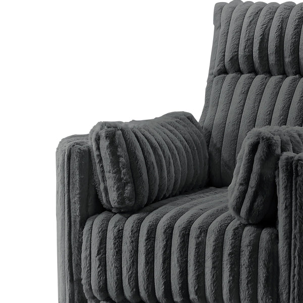 Embrace - Swivel Accent Chair - Charcoal