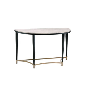  Half-Moon Sofa Table â€¢ NO Storage â€¢ Wooden Top