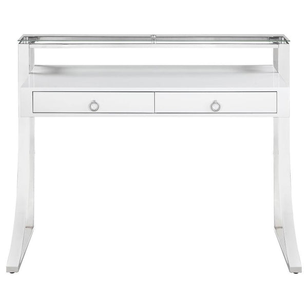 glossy white surface blends appealingly with its