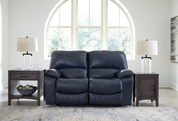  expertly matched leather and faux leather upholstery keeps your style up to speed without breaking the bank. Reclining wit