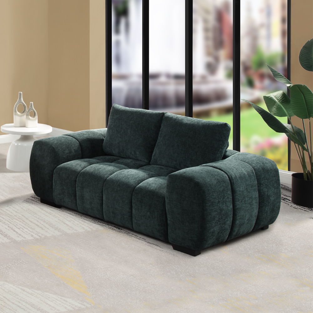 The Ferrand sofa with offers luxurious comfort and modern design. Featuring a sturdy wooden inner frame and pocket coil seating,provides excellent support and durability. The plush, deep cushions invite you to relax, while the stylish design enhances any 