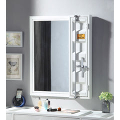 Mirror 5mm Storage: 1 Door, Full-Length Container Lock Shape: Rectangular Orientation: Vertical (Portrait) Metal Frame: Recessed Panels (Cargo Container Panels), Iron Plate (20 x 70mm), MDF<br/><br/><b>Product Features</b><ul><li>Case: 1Pc/1Ctn</li><li>Fi