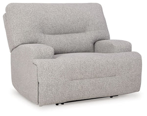 Acklen Place - Pewter - 4 Pc. - 3-Piece Power Reclining Sectional Sofa With Raf Chaise