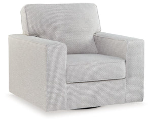 Invest in day-to-day comfort and style with the Olwenburg swivel chair. Decorated with crosshatch-patterned upholstery, the accent piece helps to create an extra-cozy look in your living room or reading nook. And its inviting, versatile design pairs with 
