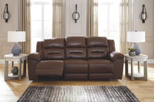  this reclining set delivers both with ease. Its high-performance padded faux leather is remarkably durable and easy to clean