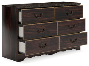 Glosmount - Two-tone - 5 Pc. - Dresser
