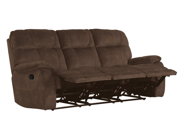 Cooper - Manual Glider Reclining Sofa And 2 Recliners - Shadow Brown
