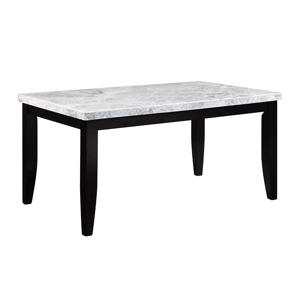 KD Rectangular Dining Table Marble Top Top Thickness: 50mm(45mm Plywood+5mm Marble)
