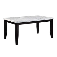 KD Rectangular Dining Table Marble Top Top Thickness: 50mm(45mm Plywood+5mm Marble)