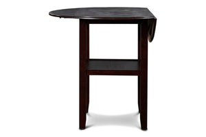 Gia - 3 Piece Dining Set (Counter Drop Leaf Table & 2 Chairs) - Ebony