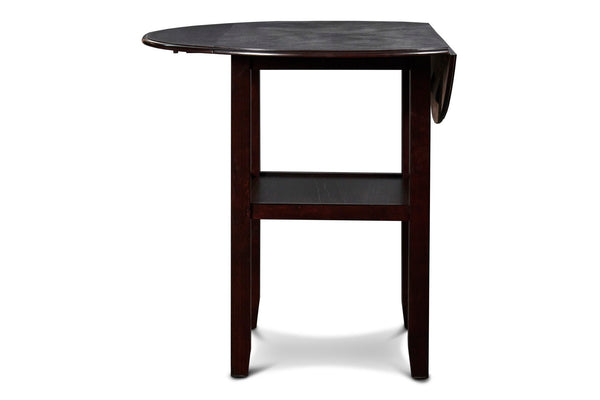 Gia - 3 Piece Dining Set (Counter Drop Leaf Table & 2 Chairs) - Ebony
