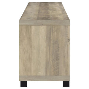 Sachin - 4-Door Engineered Wood TV Stand - Distressed Pine