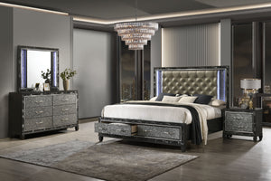  featuring a storage bed