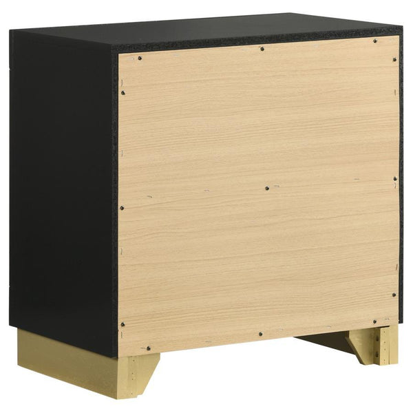 Caraway - 2-Drawer Nightstand - Black