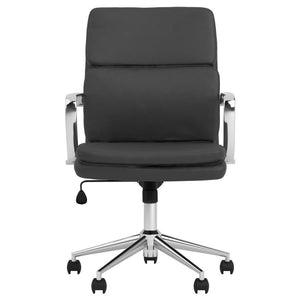 Ximena - Upholstered Adjustable Mid Back Office Chair - Black