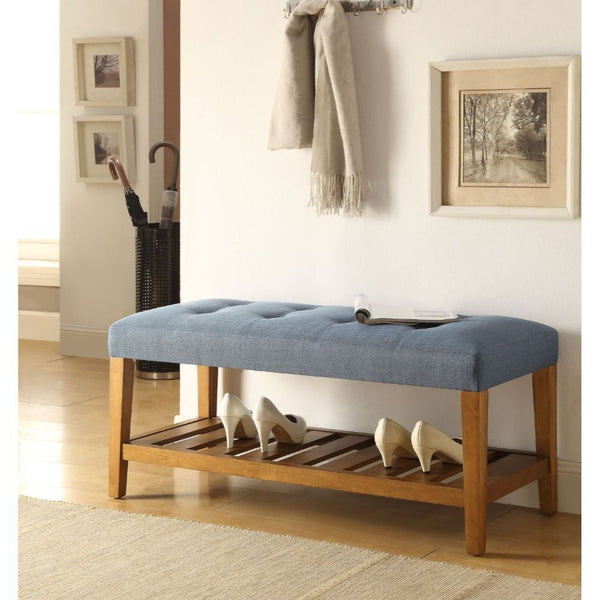 Charla - Bench - Blue & Oak