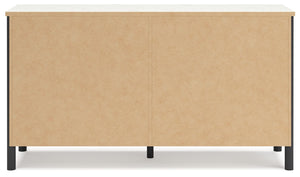 Cadmori - Black / White - Six Drawer Dresser