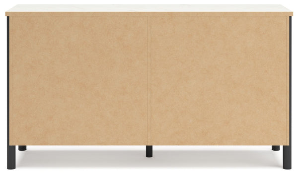 Cadmori - Black / White - Six Drawer Dresser