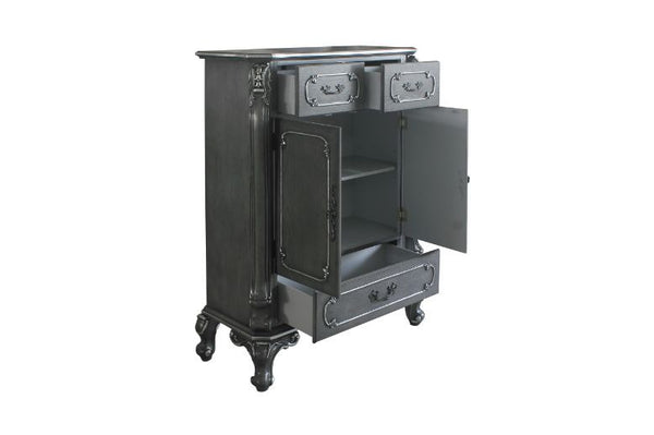  our House Delphine bedroom set embodies the romance of traditional design with a lighter touch. Each piece is hand-finished in sophisticated gray hues
