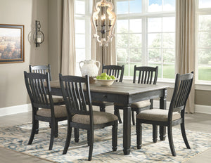 Tyler Creek - Black / Gray - Rectangular Dining Room Table
