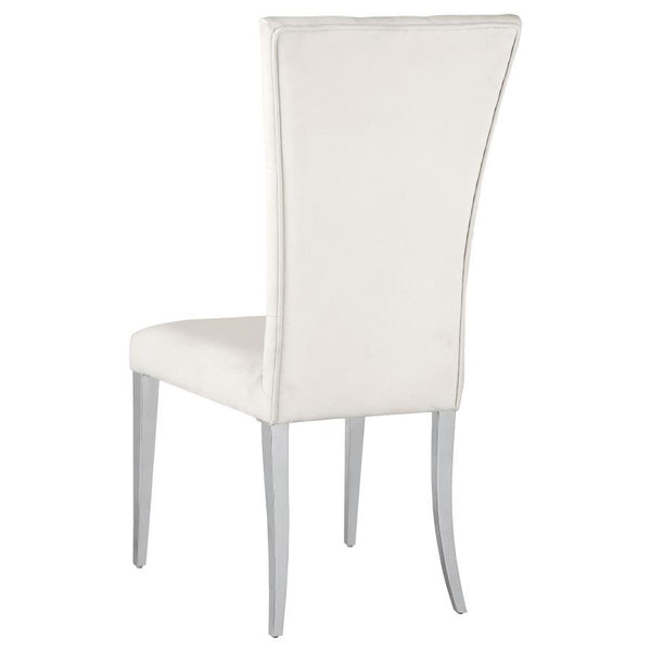 Kerwin - Velvet Upholstered Dining Side Chair (Set of 2) - White