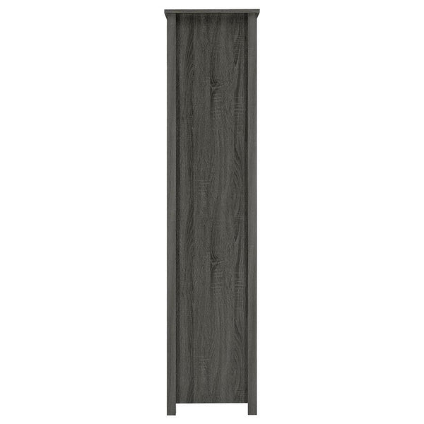 Dylan - 4-Shelf Storage Bookshelf - Weathered Gray