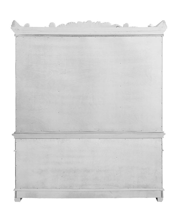  and leaf molding accents to create an old-world charm. The antique p