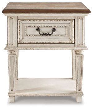 Realyn - Chipped White - One Drawer Night Stand