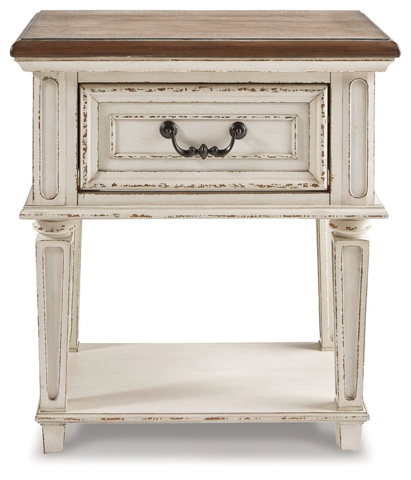 Realyn - Chipped White - One Drawer Night Stand