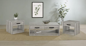 Felix - 3 Piece Coffee And End Table Set - Gray Driftwood