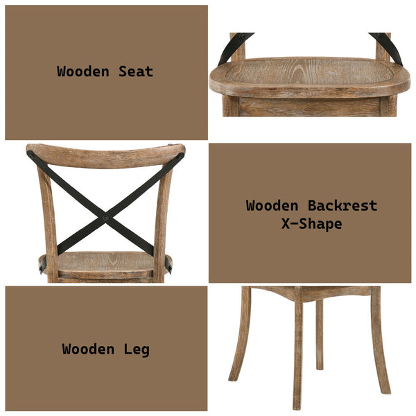 Kendric - Side Chair (Set of 2) - Rustic Oak
