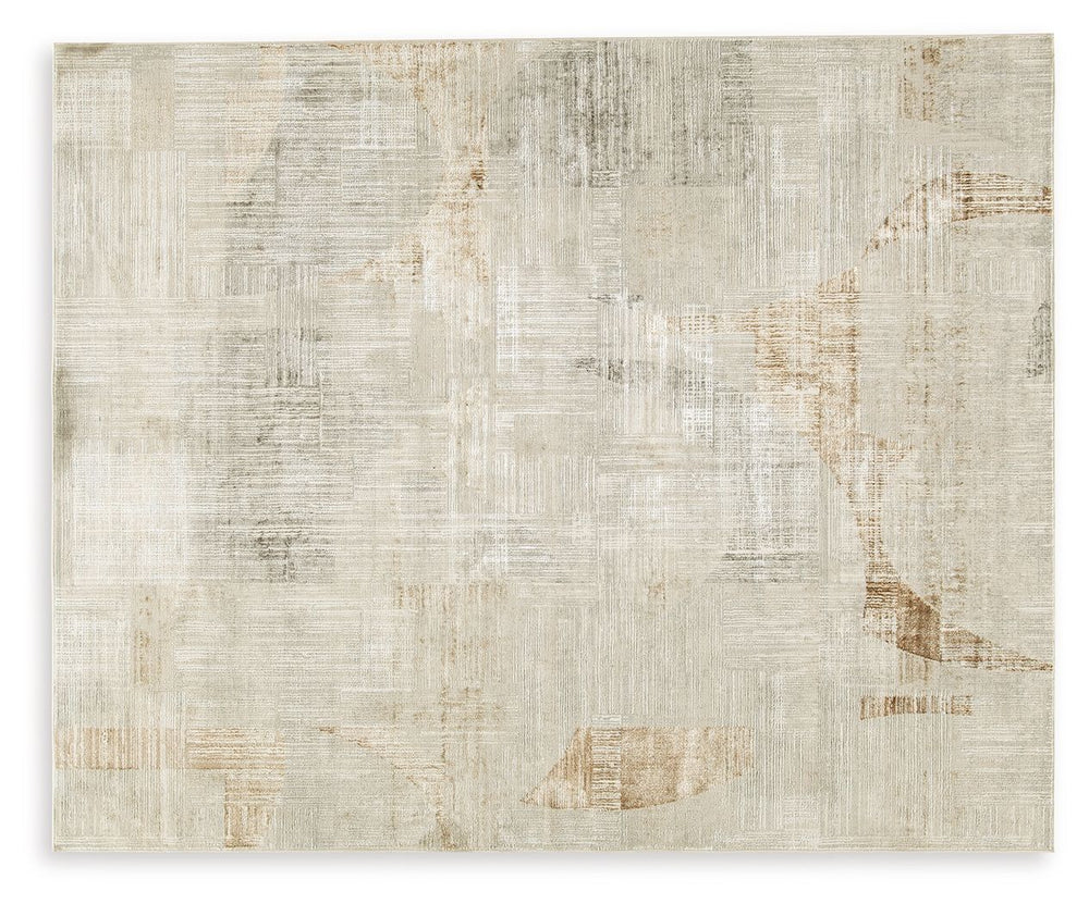 This abstract rug is crafted to captivate. Its interplay of linen, gray and caramel hues creates a chic masterpiece suited to both modern minimalist and warm traditional aesthetics. With its chic character, this rug anchors your space with sophistication 