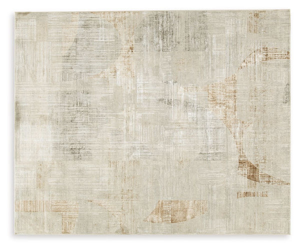 This abstract rug is crafted to captivate. Its interplay of linen, gray and caramel hues creates a chic masterpiece suited to both modern minimalist and warm traditional aesthetics. With its chic character, this rug anchors your space with sophistication 